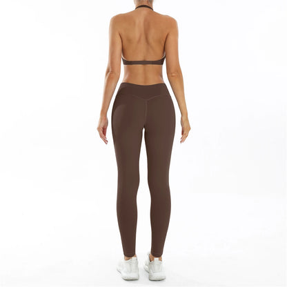 3PCS Women’s Yoga Set – Sports Bra, Leggings & Gym Outfit