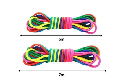 Rainbow Elastic Jump Rope Fun