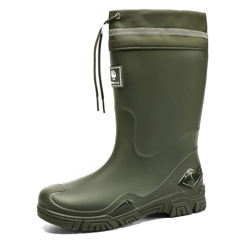 Waterproof Mid-Calf Rain Boots