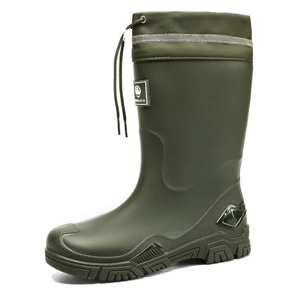 Waterproof Mid-Calf Rain Boots