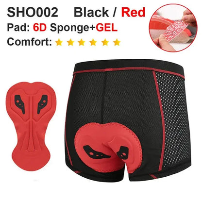 NEWBOLER cycling underwear with 5D gel pad for shockproof comfort