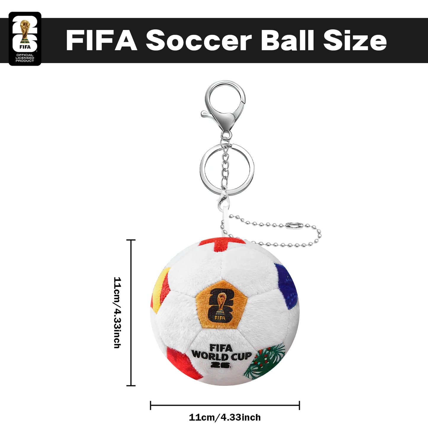 World Cup Soccer Ball Keychain