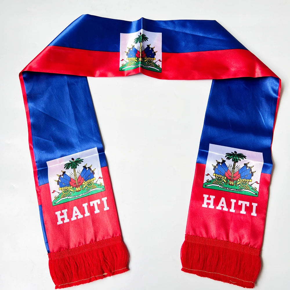 Haiti Norway Double-Sided Flag Scarf