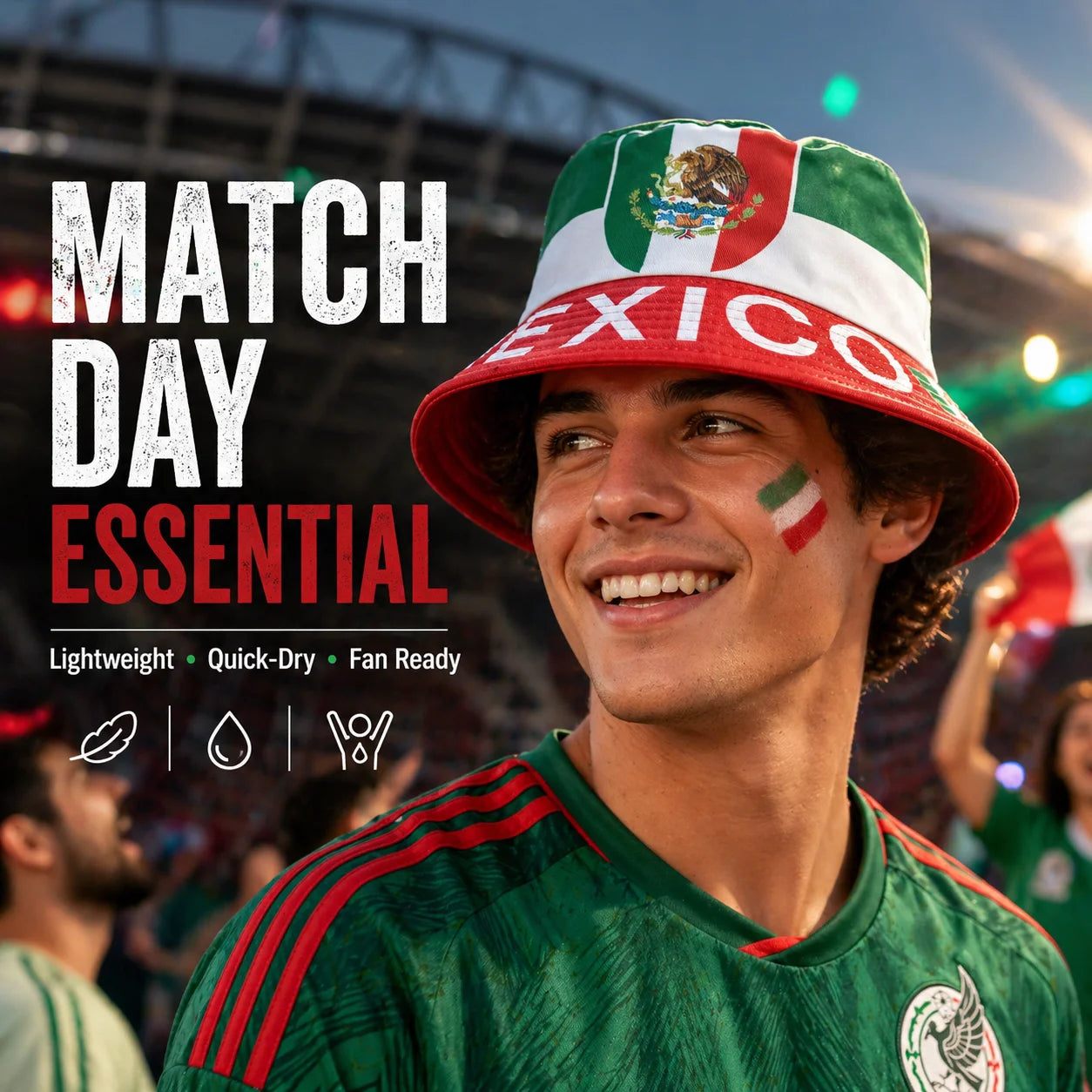 Reversible National Flag Bucket Hat