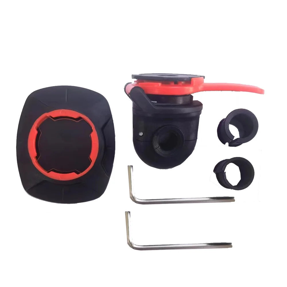 Anti-shake bike phone holder with shock absorber and self-lock mount