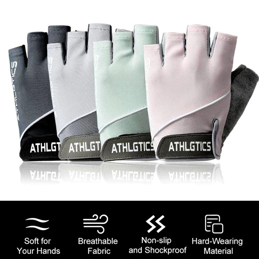 Breathable fingerless training gloves for cycling, gym, and weightlifting