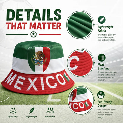 Reversible National Flag Bucket Hat