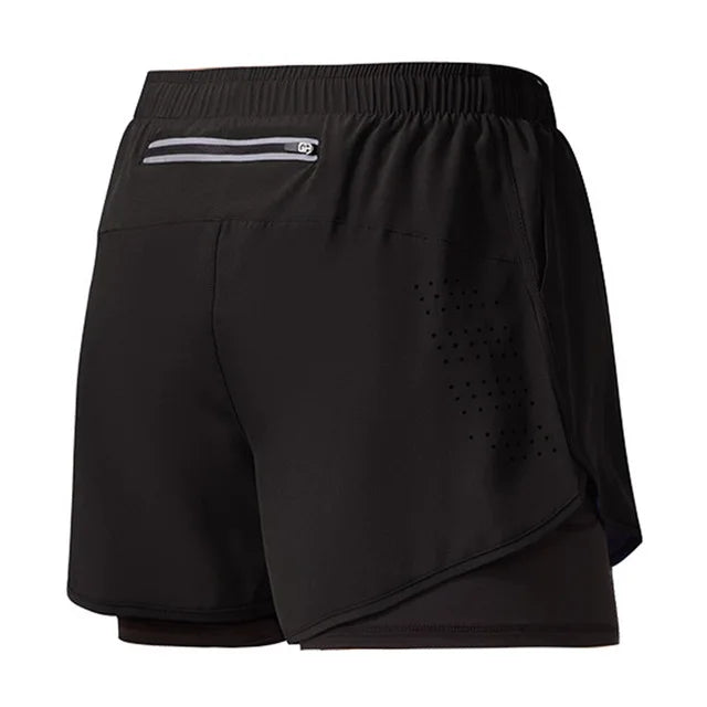 Quick-Dry Double Layer Running Shorts