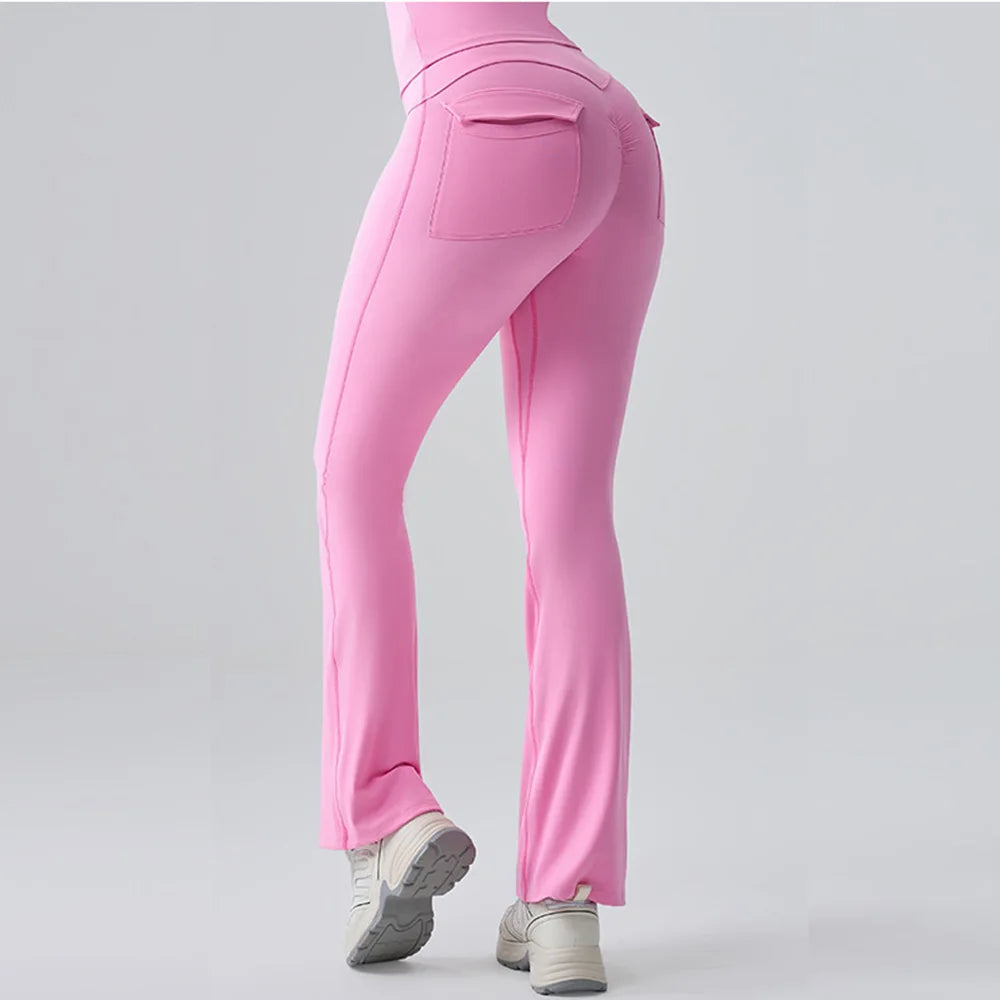 Women’s Flared Yoga Pants – High-Waist Bell-Bottom Leggings