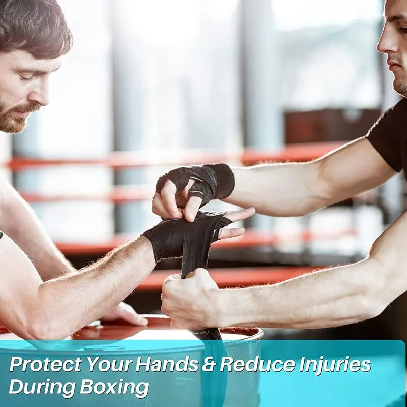 2 Rolls 2.5M Cotton Boxing Bandage Sports Strap