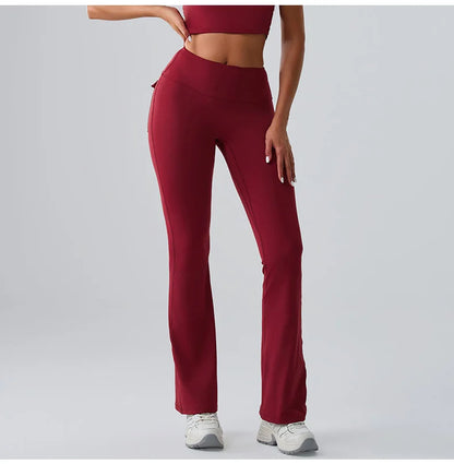 Women’s Flared Yoga Pants – High-Waist Bell-Bottom Leggings