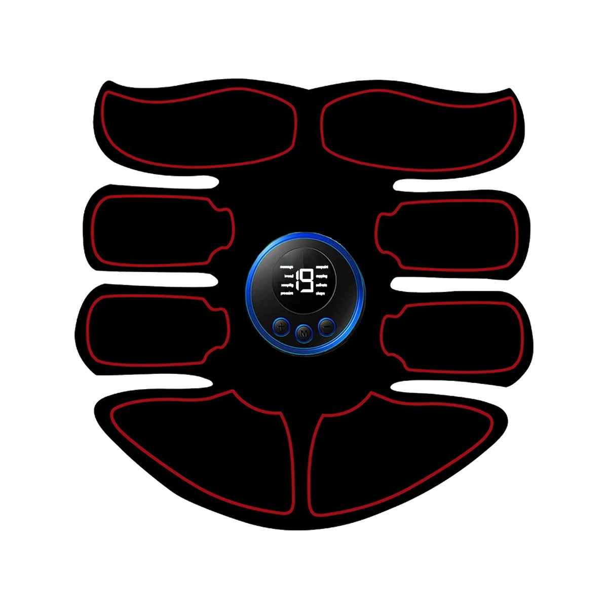 Wireless Abdominal Trainer Body Slimming Massager Fitness Trainer for The Muscles Exercise USB Charging Household Men Women