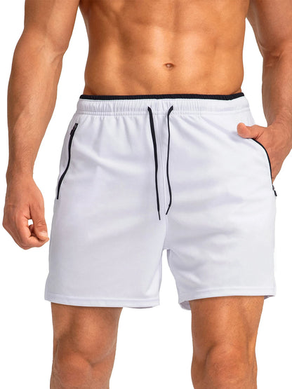 Quick-Dry Athletic Shorts with Pockets