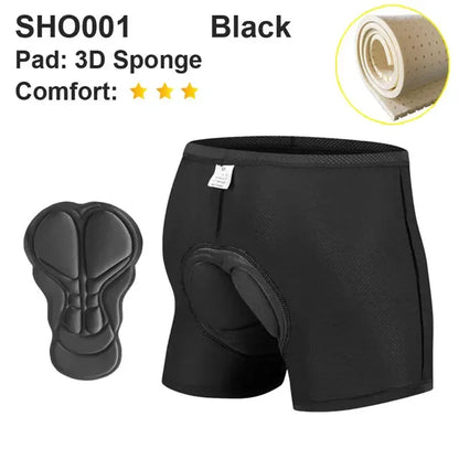 NEWBOLER cycling underwear with 5D gel pad for shockproof comfort