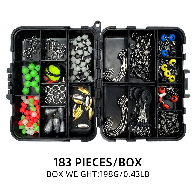 183pc Fishing Accessories Storage Set