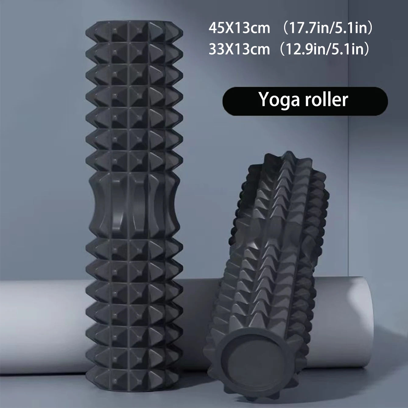 45cm foam roller set for yoga, pilates, and muscle massage