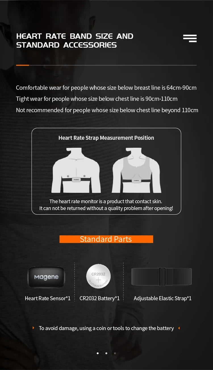 Heart Rate Monitor - Bluetooth with Chest Strap