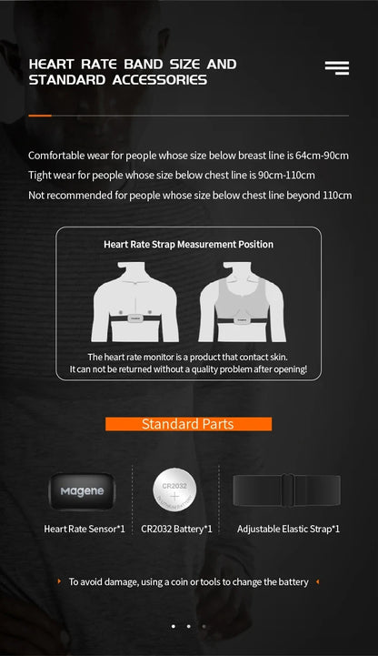 Heart Rate Monitor - Bluetooth with Chest Strap