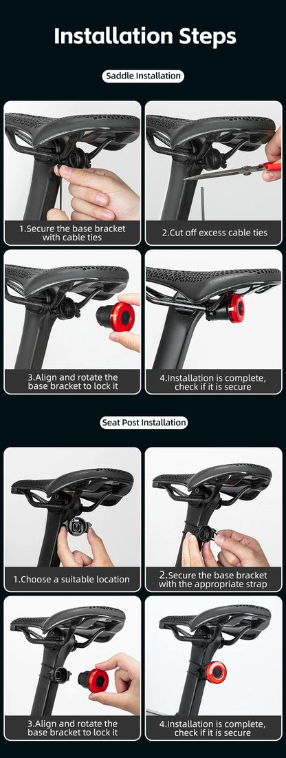 Smart Bike Tail Light Bicycle Rear Lights