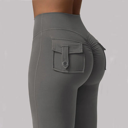 Women’s Flared Yoga Pants – High-Waist Bell-Bottom Workout Leggings