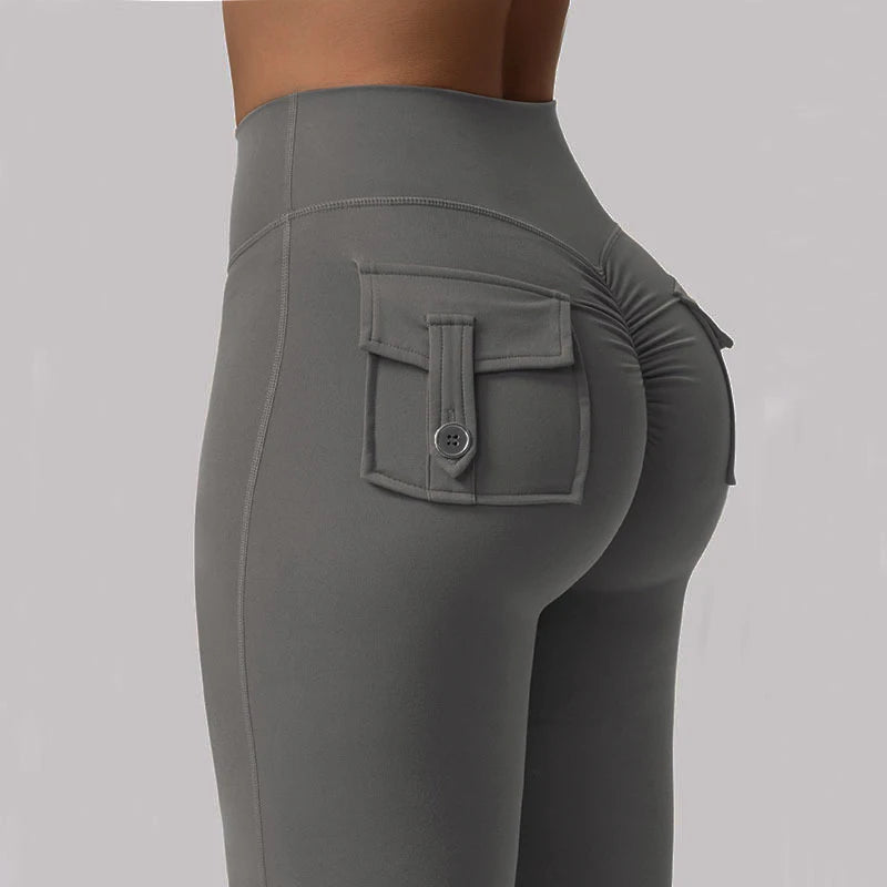 Women’s Flared Yoga Pants – High-Waist Bell-Bottom Workout Leggings