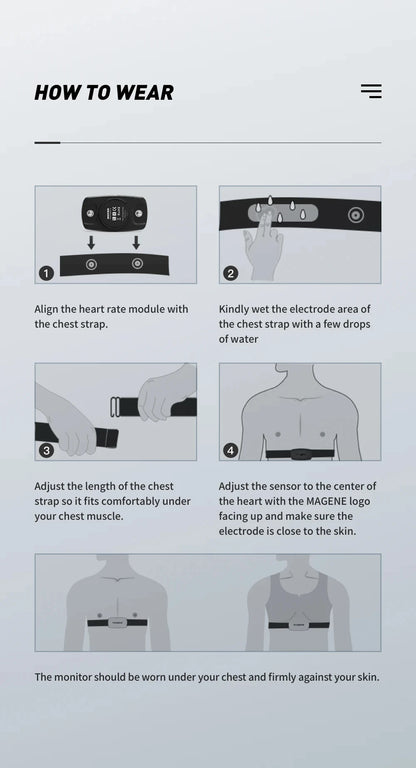 Heart Rate Monitor - Bluetooth with Chest Strap