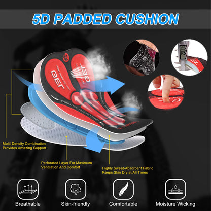 Cycling Shorts Mesh Underwear Gel Pad