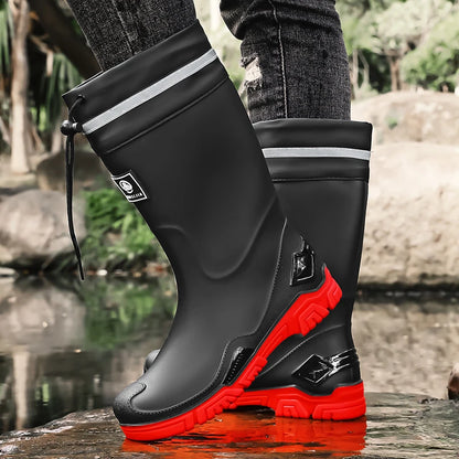 Waterproof Mid-Calf Rain Boots