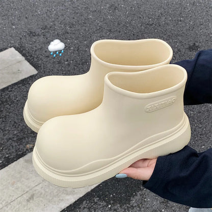 Thick Bottom Ankle Rain Boots