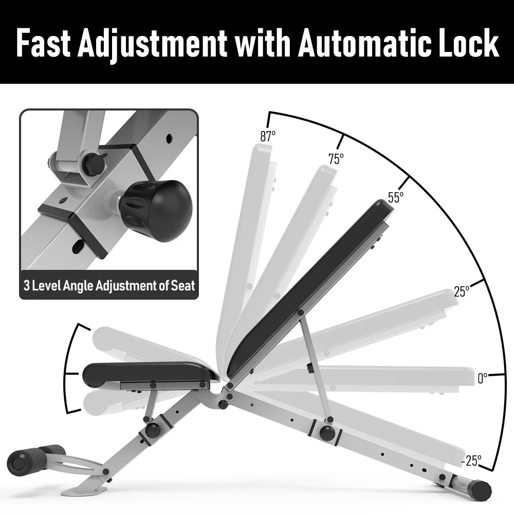Adjustable Foldable Weight Bench