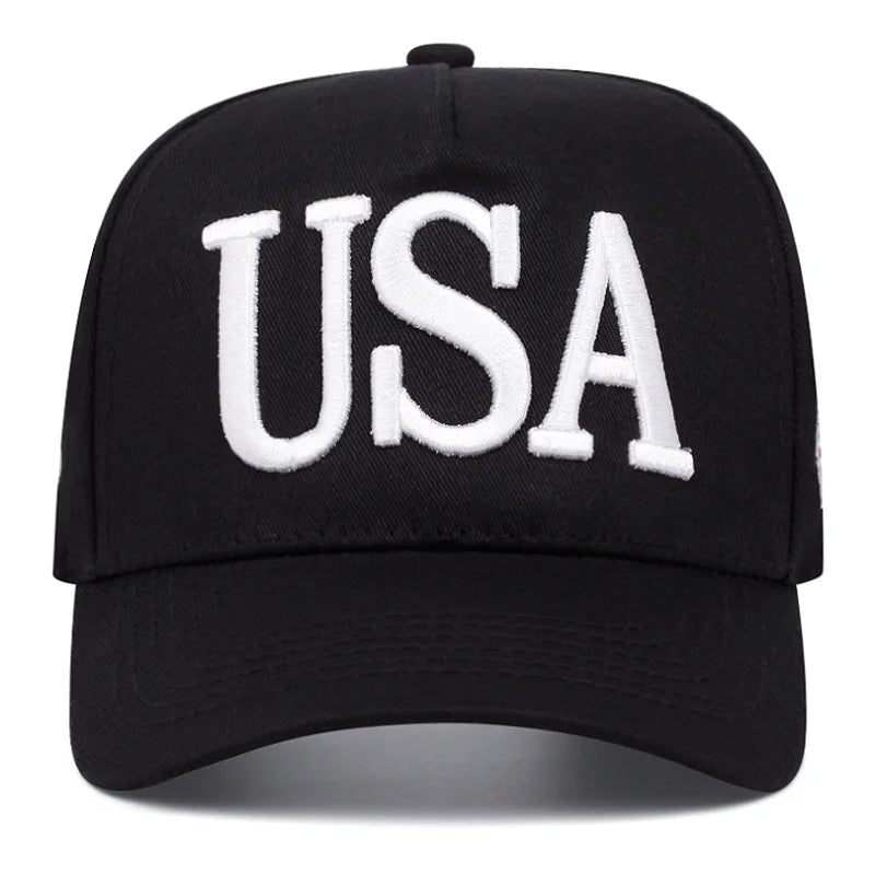 USA Flag Embroidered Baseball Cap
