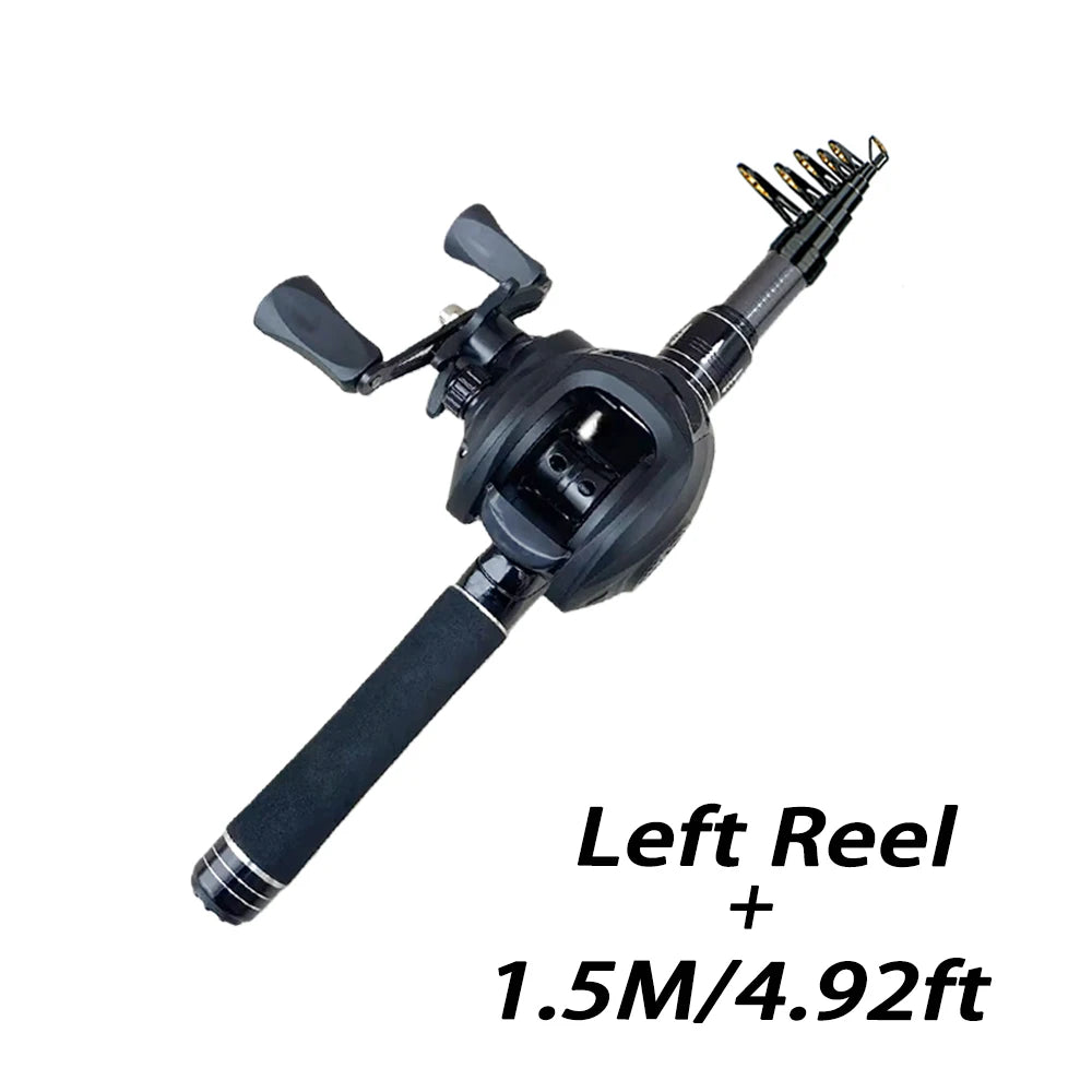 Portable Telescopic Fishing Rod Kit