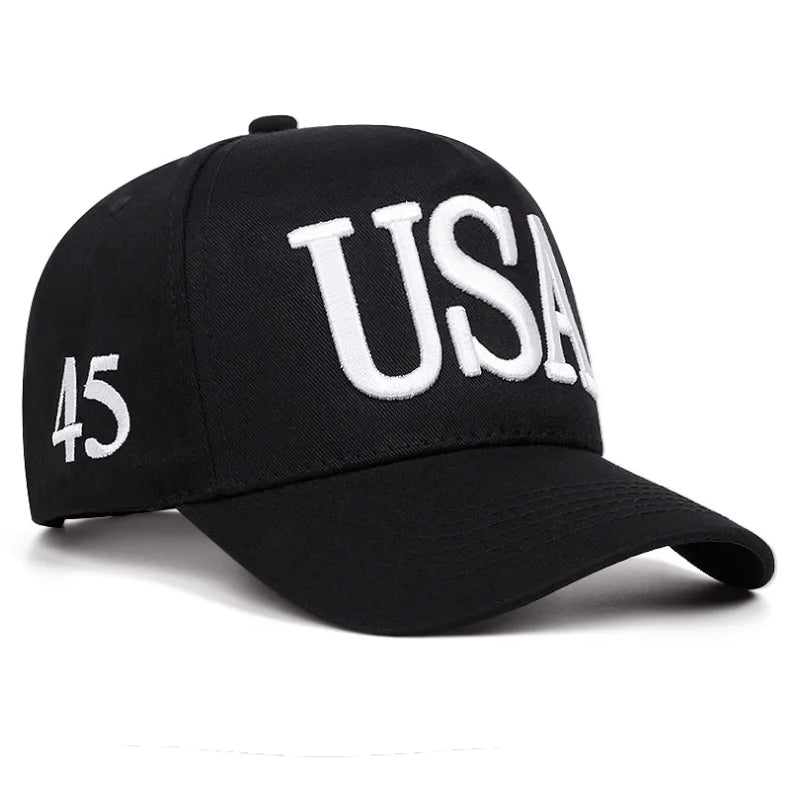 USA Flag Embroidered Baseball Cap