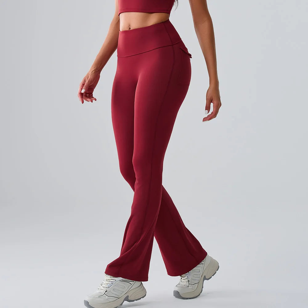 Women’s Flared Yoga Pants – High-Waist Bell-Bottom Leggings