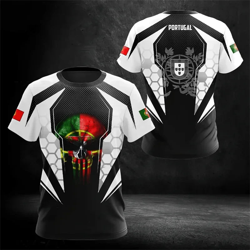 Portugal Flag 3D Graphic Tee