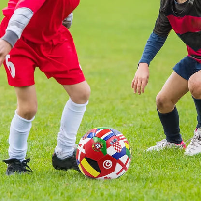 Flag Printed Training Soccer Ball