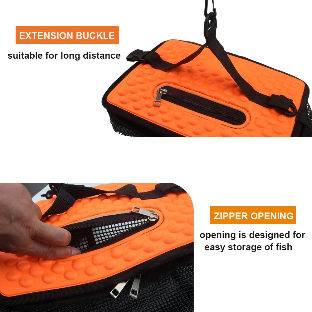 Portable Collapsible Mesh Fish Basket