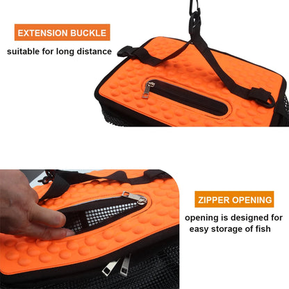 Portable Collapsible Mesh Fish Basket