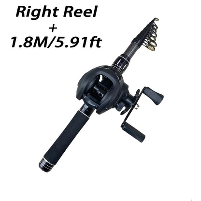 Portable Telescopic Fishing Rod Kit