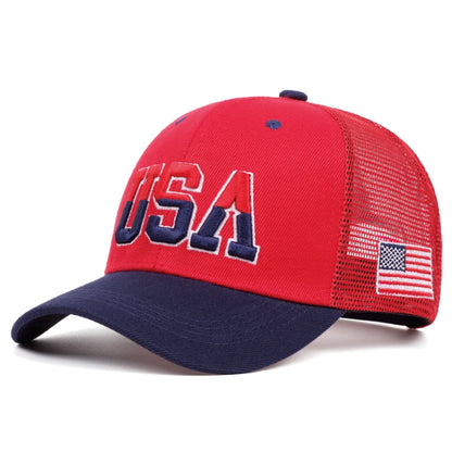 American Flag Mesh Baseball Cap