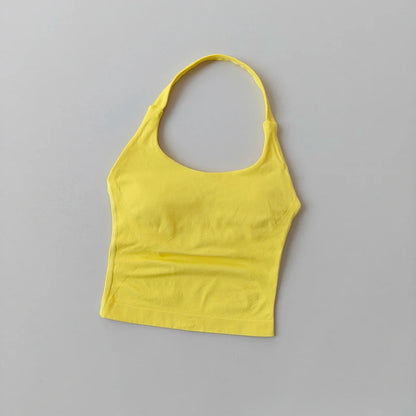 Halter Shockproof Yoga Sports Bra