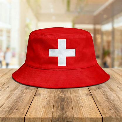 Reversible National Flag Bucket Hat