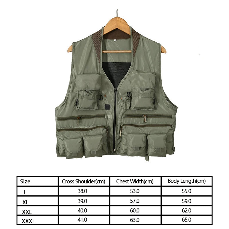 Quick-Dry Multi-Pocket Fishing Vest
