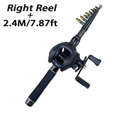 Portable Telescopic Fishing Rod Kit