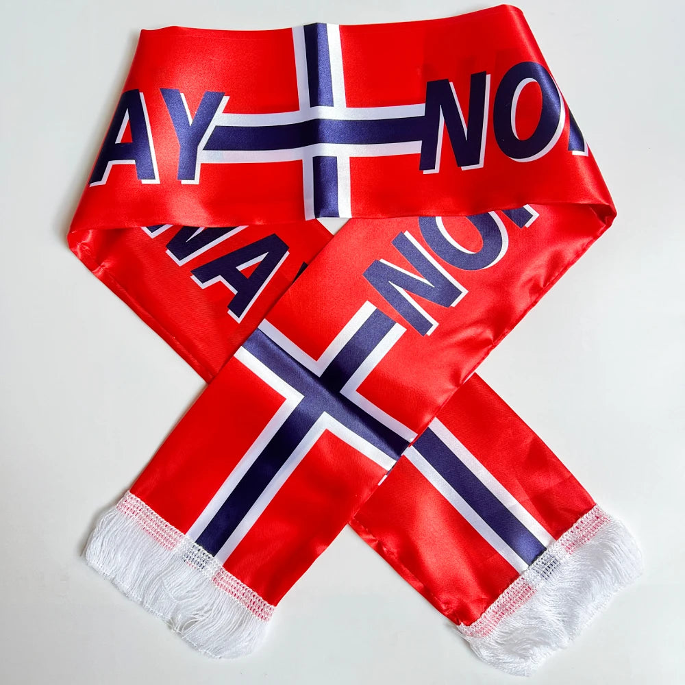 Haiti Norway Double-Sided Flag Scarf