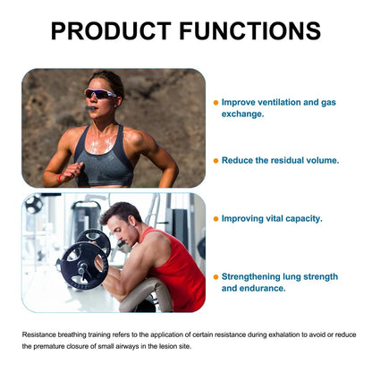 Adjustable Lung Exerciser for Capacity & Strength