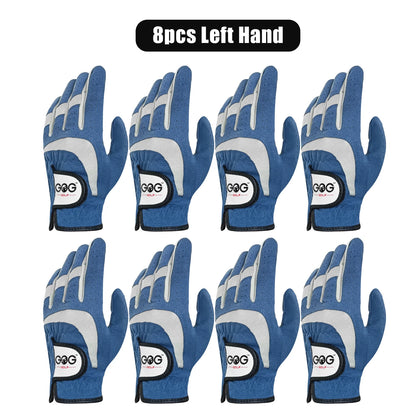 Premium Golf Gloves 8-Pack Blue