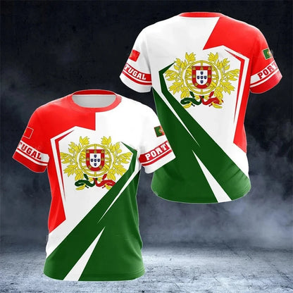 Portugal Flag 3D Graphic Tee