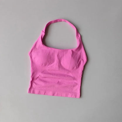 Halter Shockproof Yoga Sports Bra