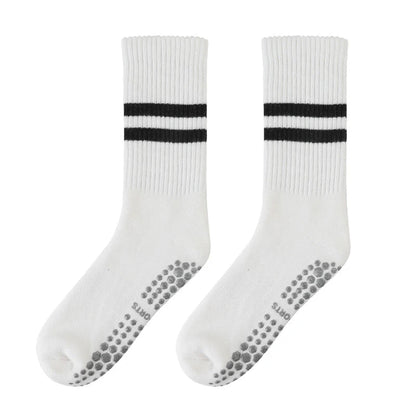 New High Quality Bandage Yoga Socks Anti-Slip Quick-Dry Damping Pilates Ballet Socks Good Grip For Women Cotton Fitness Socks